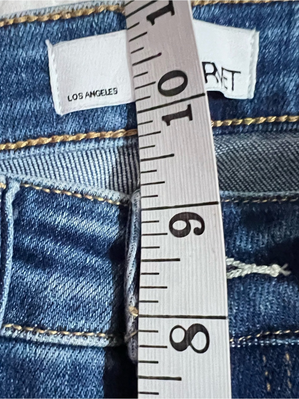 VERVET Med Wash Skinny Jeans Very Stretchy Raw Hem Sz 26 - Picture 8 of 9